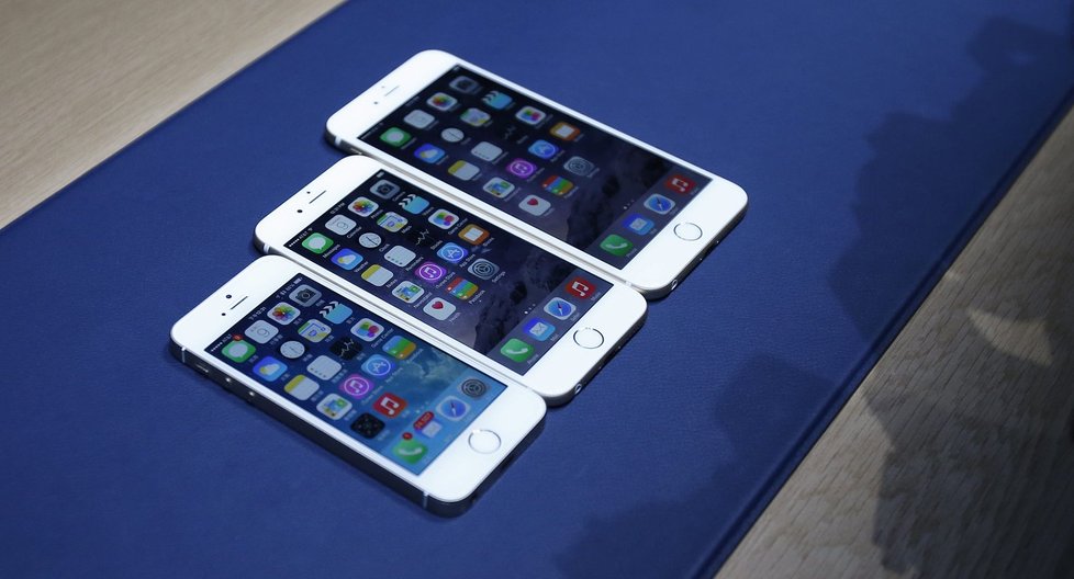 iPhone 5S, iPhone 6 a iPhone 6 Plus.