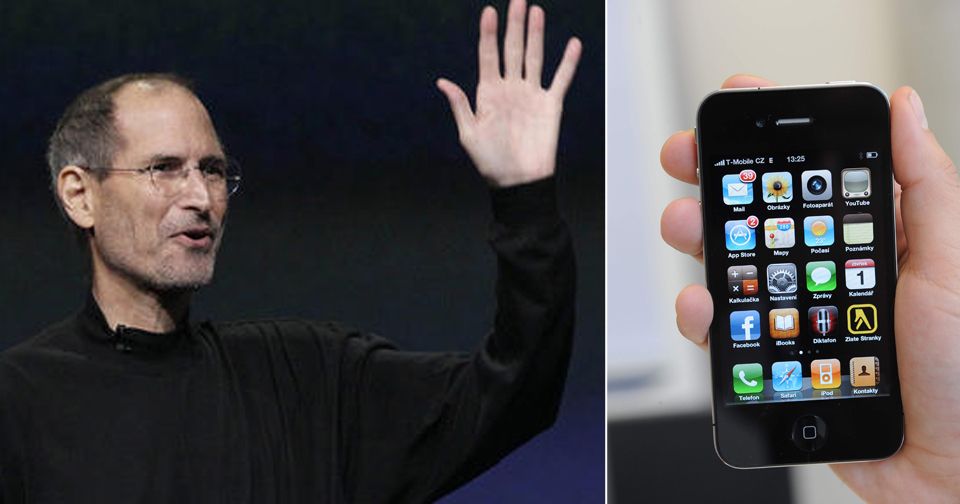 Steve Jobs představil před šesti lety prototyp první generace iPhonů.
