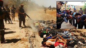 Teroristé v Iráku zveřejnili snímky masových hrobů a chtějí tak nahnat strach vojákům i policistům. SNÍMKY NEJSOU VHODNÉ PRO DĚTI A MLADISTVÉ!
