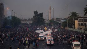 Krvavé protesty v iráckém Bagdádu