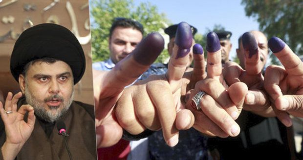 Irácké volby vyhrál vůdce protiamerické koalice Muktada Sadr.