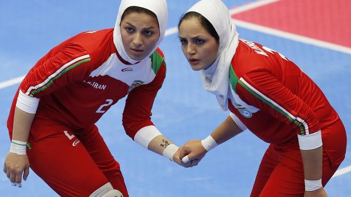 Iránky Zahra Masúmabádiová (na snímku vlevo) a Marzieh Ešghiová j