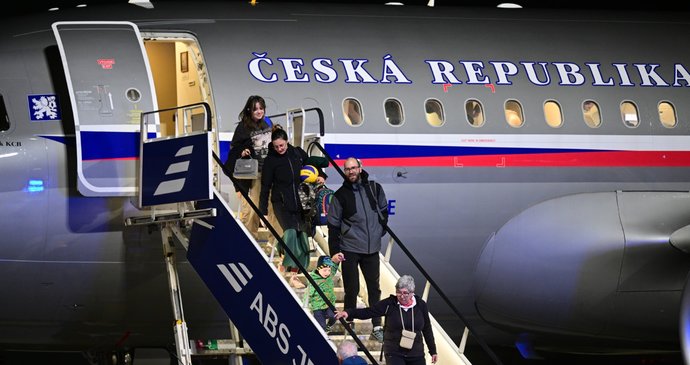 Přílet prvního repatriačního letu z Blízkého východu. (3.3.2026)