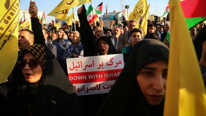 Protiizraelská demonstrace v Íránu