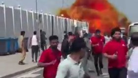 Dopad íránské rakety v Kataru (28.2.2026)