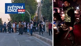 Protesty v Íránu proti útlaku: Vůči kurdské menšině zasahují těžkou výzbrojí