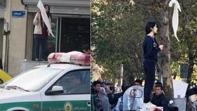 Muslimky v Íránu protestovaly proti zahalování. Policie jich 29 pozatýkala
