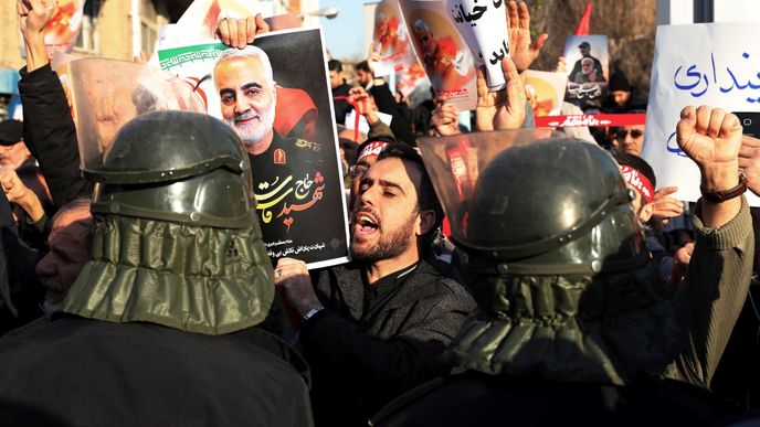 Protivládní protesty v Íránu.