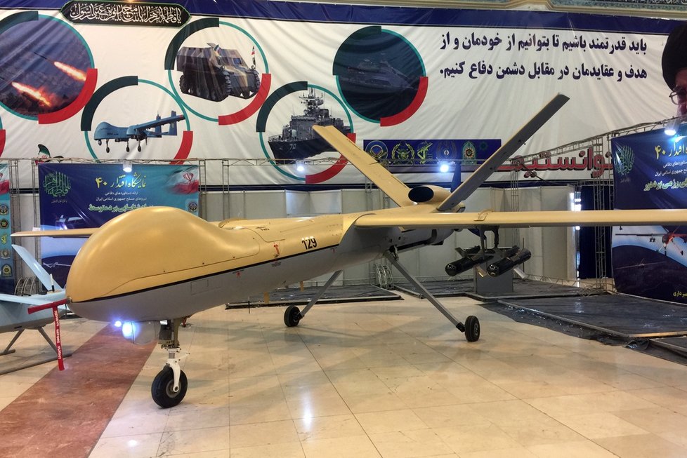 Íránský dron Šáhid (Shahed) 129.