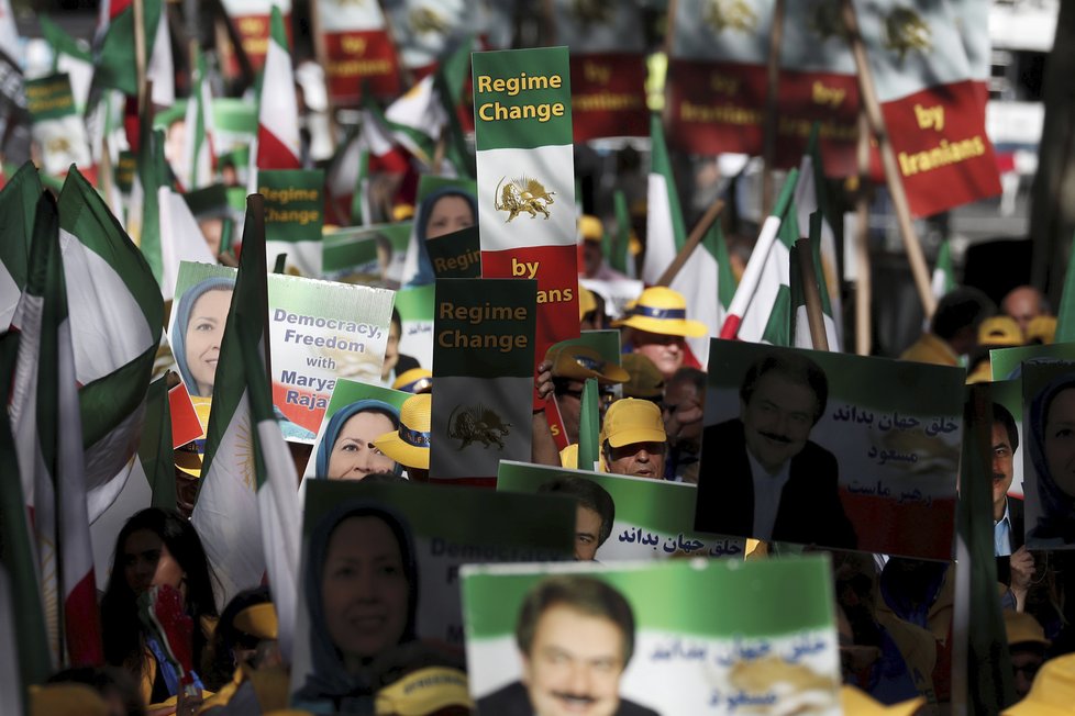 Íránský protest vůči USA (24. 9. 2019)