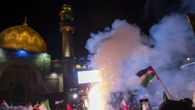 Íránské oslavy po útoku na Izrael (14.4.2024)
