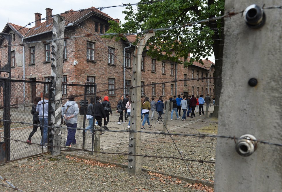 Koncentrační tábor v Osvětimi.
