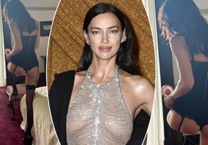 Irina Shayk provokuje v sexy prádle.