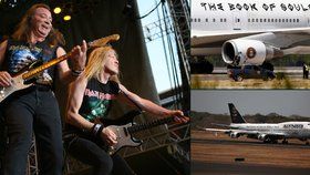 Iron Maiden zrušili letadlo: Boeing sjel z odtahovače a zranil dva pracovníky letiště.