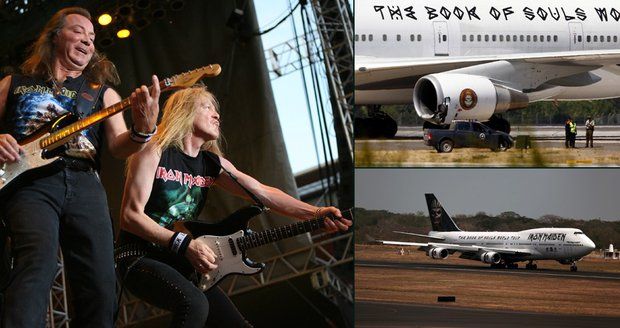 Iron Maiden zrušili letadlo: Boeing sjel z odtahovače a zranil dva pracovníky letiště