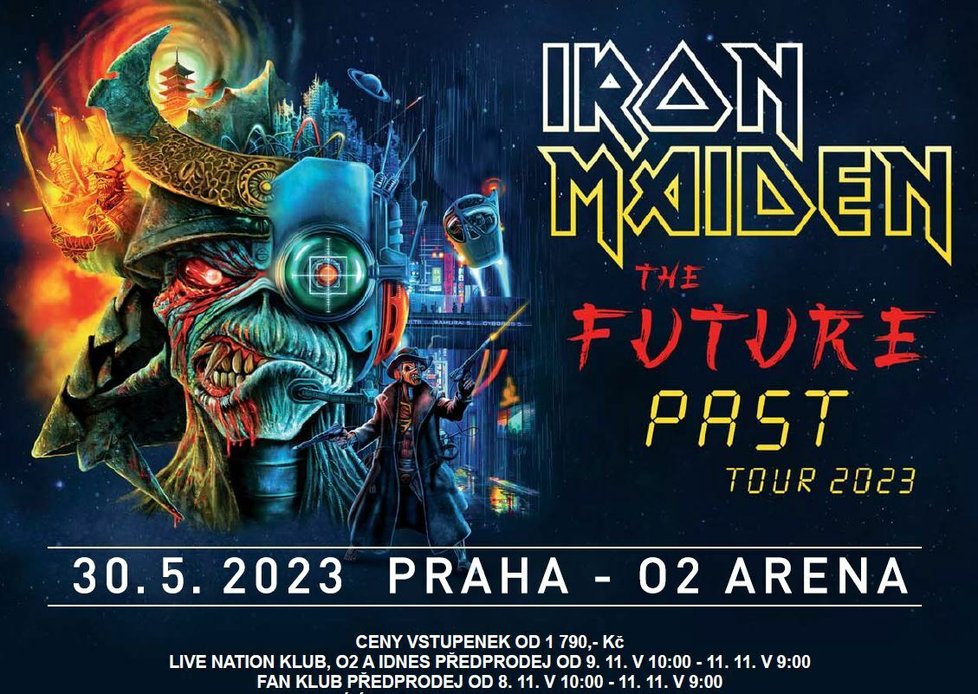 Iron Maiden zahrají v Praze