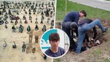 Někdo to dělat musí, říká Američan (20), který exhumuje těla zavražděných Ukrajinců