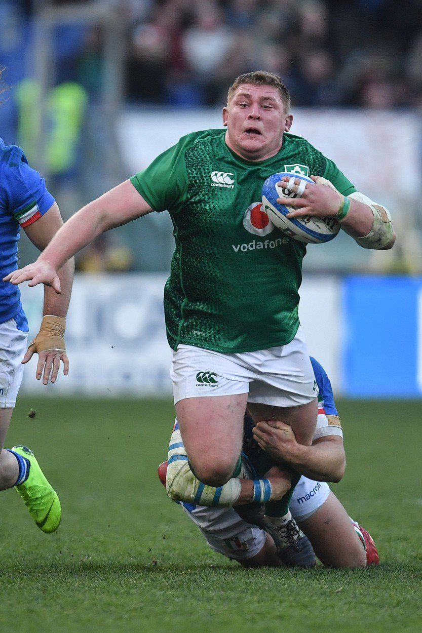 Ir Tadhg Furlong v utkání Poháru šesti národů proti Itálii