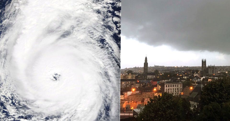 Tropická bouře Ophelia se řítí na Irsko a Velkou Británii.