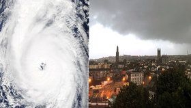 Tropická bouře Ophelia se řítí na Irsko a Velkou Británii.