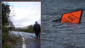 Bouře Ophelia udeřila v Irsku.