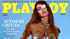 Ukrajinka Iryna Bilocerkovecová na titulní stránce Playboye
