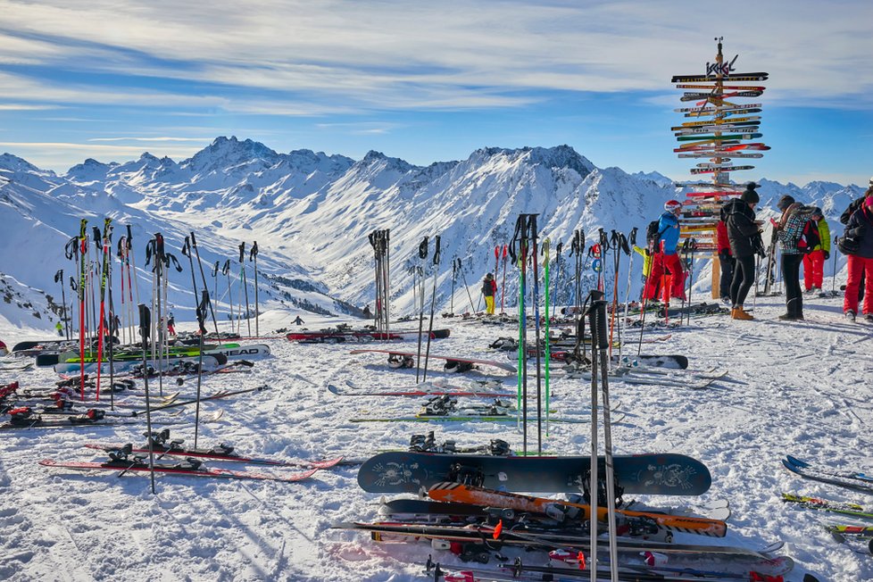 Rakouský Ischgl nabízí perfektní lyžování. 