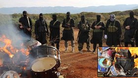 Teroristé zničili v poušti bubny a další hudební nástroje.