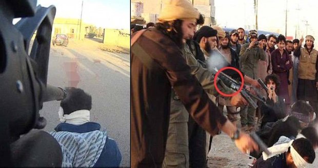 Teroristé z ISIS dělají ze zabíjení zvrhlou podívanou: Vězně popravují samopalem s kamerou!