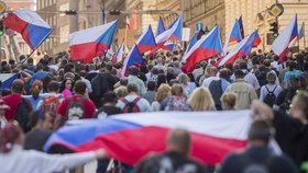 Protiislámské demonstrace na Václavském náměstí v Praze