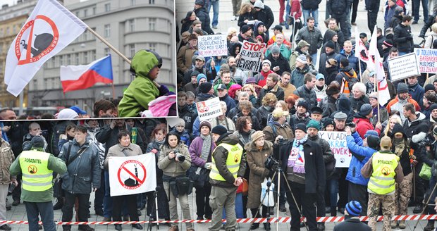 Demonstrace proti islámu v Brně: Sešlo se 600 lidí!