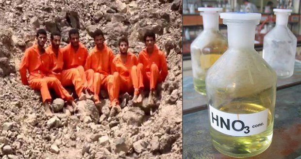 ISIS rozpustil 25 lidí v kyselině. Jeho nepřátelům rozežrala vnitřní orgány 