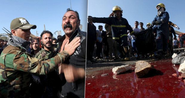 Krvavé peklo v Iráku: Atentátník Islámského státu zabil nejméně 60 lidí