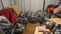 Zabalená domácnost v evakuovaném městě Grindavik