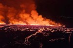 Erupce sopky na poloostrově Reykjanes (16.3.2024)