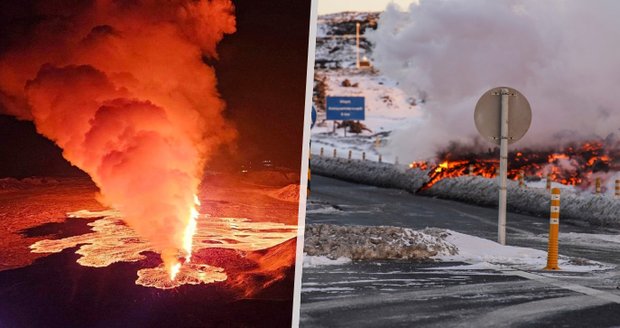 Země na Islandu opět chrlí lávu. V ohrožení jsou známé geotermální lázně