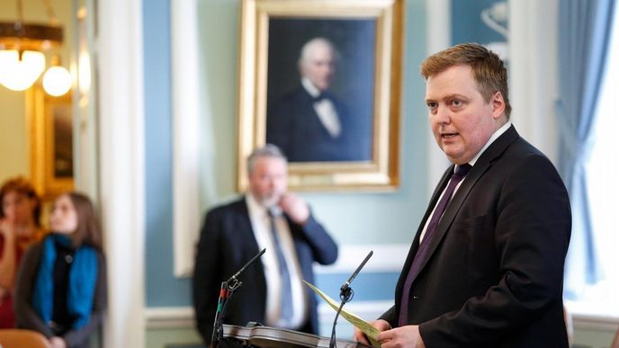 Islandský premiér Davíd Gunnlaugsson