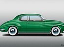 Elegantní dvoudveřové kupé Isotta Fraschini Tipo 8C Monterosa s hliníkovou karoserií Touring debutovalo v říjnu 1947 na pařížském autosalonu.