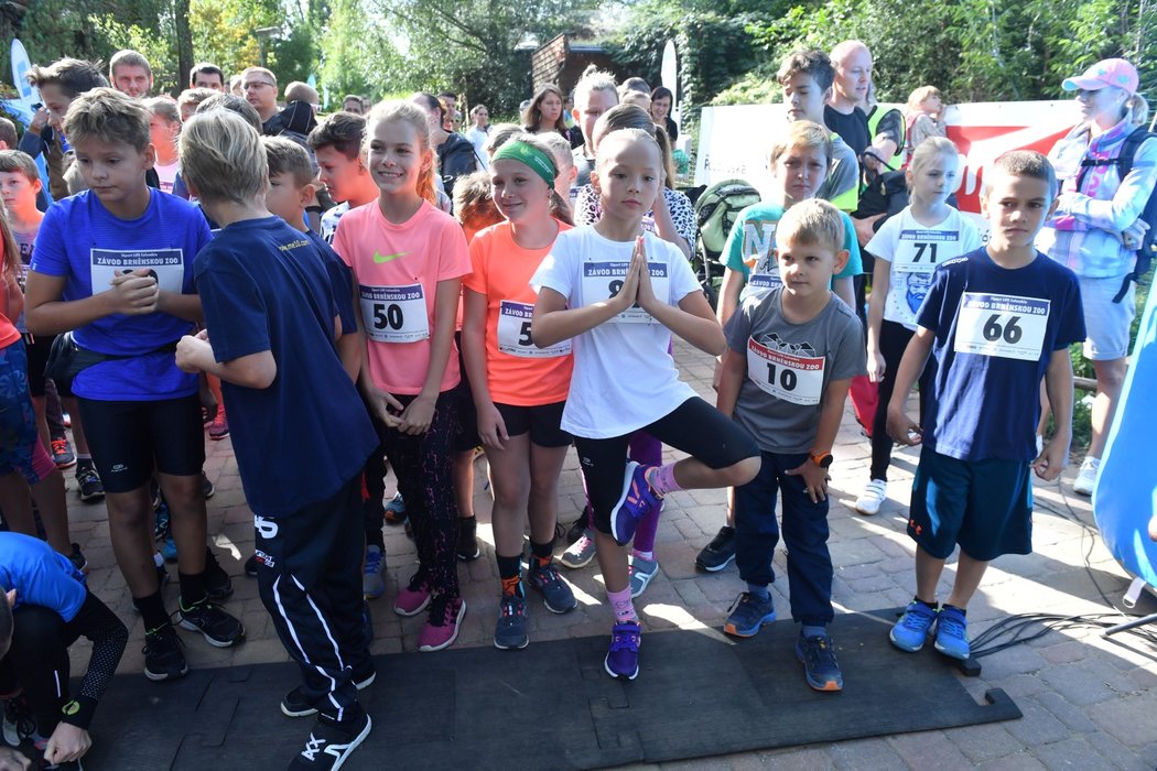 Mladší účastníci iSport LIFE závodů v Brně si běh zoologickou zahradou pořádně užili