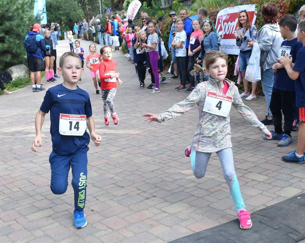 Během dětských závodů v Brně panovala skvělá atmosféra