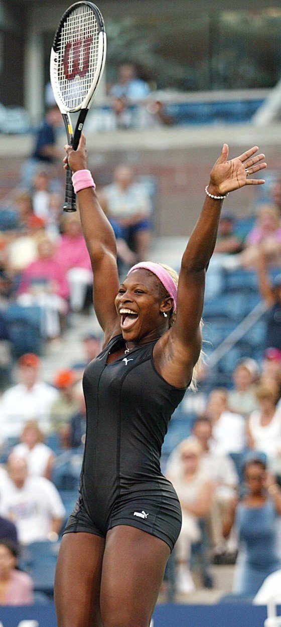 Na U.S. Open. v roce 2002 si Serena vzala model, který připomínal spíše plavky.