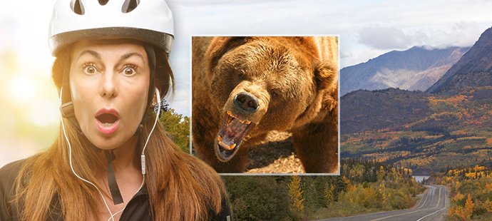 Tohle nechcete zažít! Medvěd hnal cyklistku z kopce, co ji zachránilo?