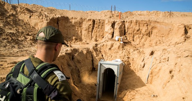 Izraelská armáda zničila dva tunely budované z palestinského Pásma Gazy do Izraele