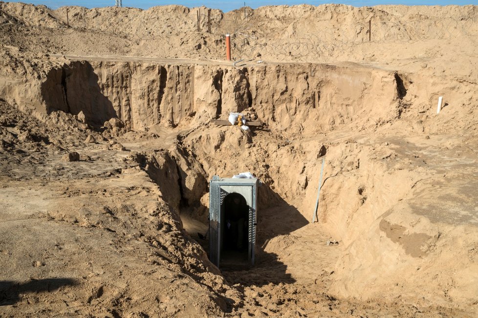 Tunelu spojující Izrael s pásmem Gazy, který armáda objevila v polovině ledna