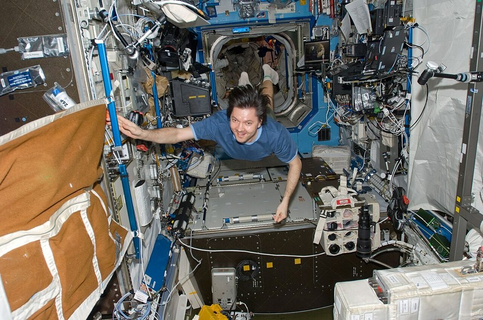 Oleg Kononěnko na ISS, expedice 17 (2008).