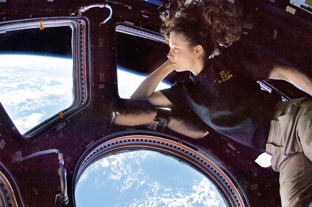 Výhled na Zemi z modulu Cupola na ISS