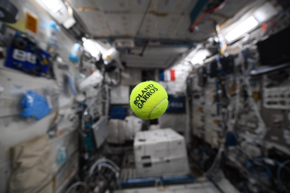 Kosmonauti fandili i při turnaji Roland Garros.