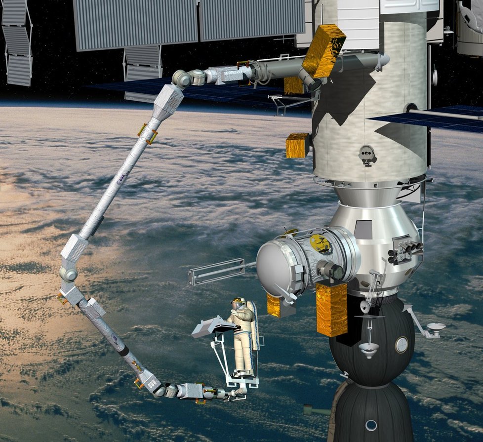 Evropská robotická paže pro ISS.