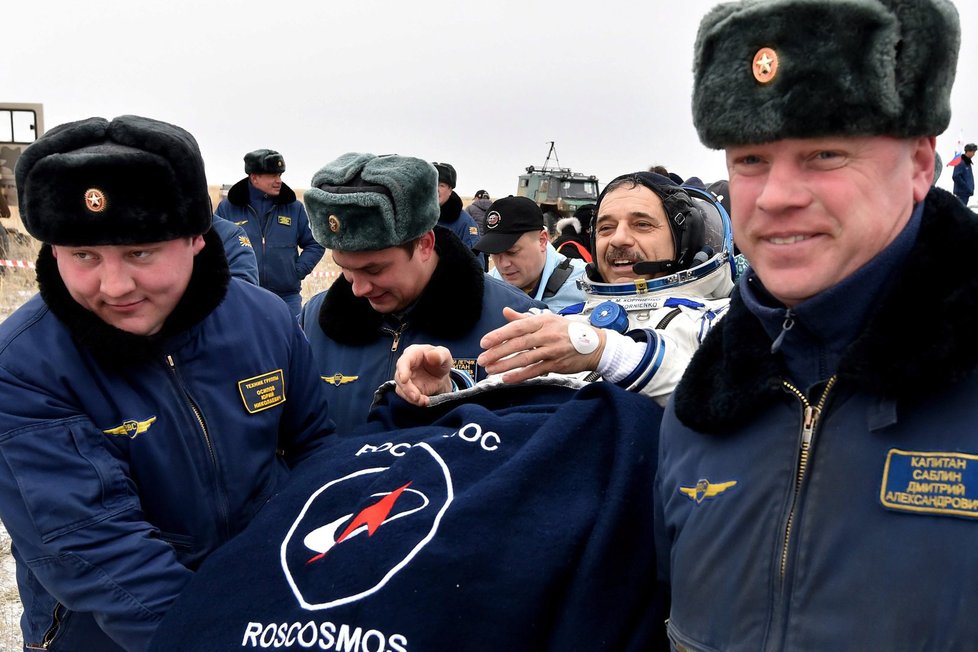 Ruský astronaut Mikhail Kornienko.