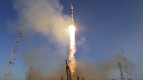 Start vesmírné rakety Sojuz